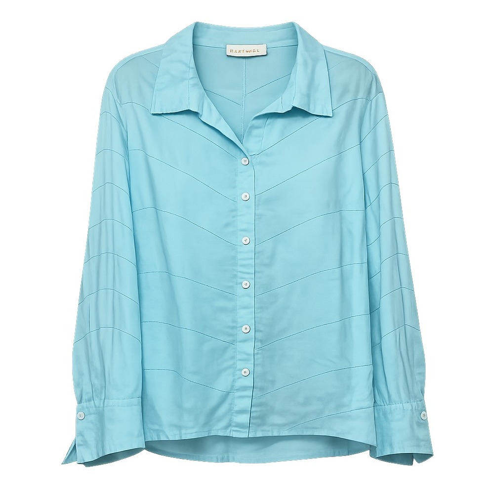 Tweeds Coastal Chic Embroidered Linen Button Front Top Womens Size 2X Minimalist